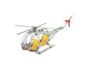 Metal Alloy Nut DIY Assemble Two seat Helicopter Building Blocks