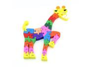 Kids Sika Deer Wooden Puzzle Educational Cognitive Intelligence 26 English Alphanumeric Puzzle Building Blocks Toys