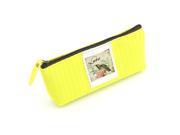 Pencil Holder Case Bag Multifunctional Pouch Yellow