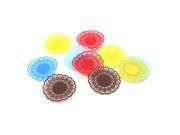 10pcs Lace Silicone Coaster Heat Resistant Coaster Cup Insulation Mat Great Home Kitchen Decoration Random Color