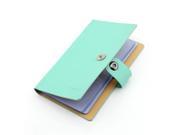 PU Business Card Credit Card Multi Card Book Holder for 300 Cards Sky Blue