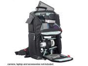 Vivitar Series One Digital SLR Camera Laptop Sling Backpack Large Black Holds Most 17 Laptops