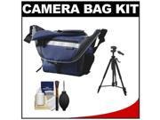 Vanguard Sydney 22 Messenger Digital SLR Camera Bag Case Blue with Deluxe Photo Video Tripod Accessory Kit