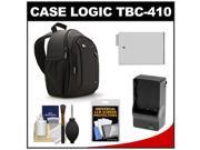 Case Logic TBC 410 Digital SLR Camera Sling Case Black with LP E8 Battery Charger Accessory Kit for Rebel T3i T4i T5i