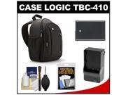 Case Logic TBC 410 Digital SLR Camera Sling Case Black with EN EL14 Battery Charger Accessory Kit for Nikon D3100 D3200 D5100 D5200