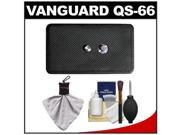 Vanguard Quick Shoe Release Plate QS 66 for PH 113V 114V Abeo 283AV 323AV Tripods with Cleaning Kit for PH 113V 114V Abeo 283AV 323AV Tripods