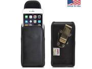 Turtleback Vertical iPhone 6 Plus 5.5 Leather Pouch Holster Case with Heavy Duty Rotating Metal Belt Clip
