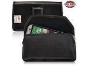 HTC One M8 Holster Black Belt Clip Case Pouch Leather Turtleback