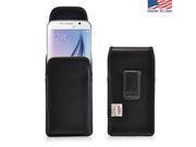 Turtleback Samsung Galaxy S6 Leather Pouch Holster Phone Black Belt Clip Case