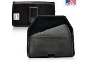 Turtleback Samsung Galaxy S6 Leather Pouch Holster Black Belt Clip Fits Otterbox