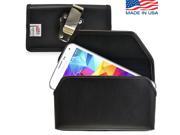 Turtleback Samsung Galaxy S5 Leather Pouch Holster Metal Belt Clip Phone Case