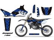 1993 2001 Yamaha YZ 80 AMRRACING ATV Graphics Decal Kit Diamond Race Blue Black