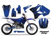 1998 2002 Yamaha YZ 250^^98 02 YZ 400^^98 02 YZ 426 AMRRACING MX Graphics Decal Kit Diamond Flames Blue