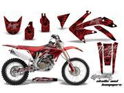 2005 2014 Honda CRF 450X AMRRACING MX Graphics Decal Kit Skulls and Hammers Red