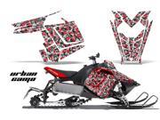 2011 2014 Polaris Rush RMK 11 AMRRACING Sled Graphics Decal Kit Urban Camo Red