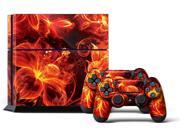 Sony PS4 PlayStation 4 Console Skin plus 2 Controller Skins Fireblaze