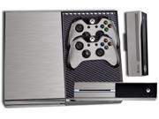 Microsoft Xbox ONE Console Skin plus 2 Controller Skins Steel