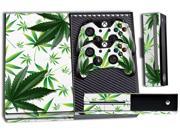 Microsoft Xbox ONE Console Skin plus 2 Controller Skins Weeds White