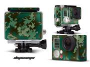 GoPro Hero 3 Camera Case Vinyl Skin Decal Digicamo Green