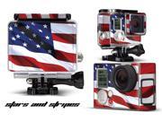 GoPro Hero 3 Camera Case Vinyl Skin Decal Stars and Stripes