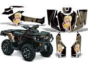 2012 2014 Can Am Outlander SST G2 AMRRACING ATV Graphics Decal Kit Mandy Yellow Black