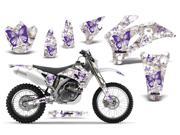 2007 2011 Yamaha WR 250F^^07 11 WR 450F AMRRACING MX Graphics Decal Kit Butterfly Purple White