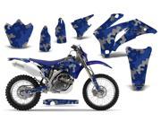 2007 2011 Yamaha WR 250F^^07 11 WR 450F AMRRACING MX Graphics Decal Kit Camo Plate Blue