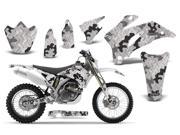 2007 2011 Yamaha WR 250F^^07 11 WR 450F AMRRACING MX Graphics Decal Kit Camo Plate White