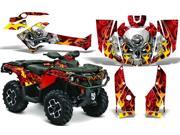 2012 2014 Can Am Outlander SST G2 AMRRACING ATV Graphics Decal Kit Motorhead Red