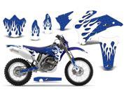 2007 2011 Yamaha WR 250F^^07 11 WR 450F AMRRACING MX Graphics Decal Kit Diamond Flame White Blue