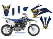 2011 2013 Yamaha TTR 110 AMRRACING MX Graphics Decal Kit Motor Head Blue