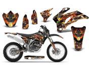 2007 2011 Yamaha WR 250F^^07 11 WR 450F AMRRACING MX Graphics Decal Kit Firestorm Black