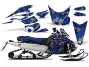 2008 2012 Yamaha Nytro AMRRACING Sled Graphics Decal Kit Camo Plate Blue