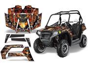 2011 2013 Polaris RZR 800 AMRRACING SXS Graphics Decal Kit Firestorm Black