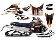 2008 2012 Yamaha Nytro AMRRACING Sled Graphics Decal Kit Carbon X Orange