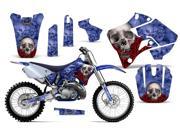 1996 2001 Yamaha YZ 125^^96 01 YZ 250 AMRRACING MX Graphics Decal Kit Bone Collector Blue