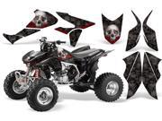 2004 2014 Honda TRX 450R AMRRACING ATV Graphics Decal Kit Bone Collector Black