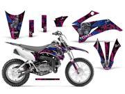 2011 2013 Yamaha TTR 110 AMRRACING MX Graphics Decal Kit Toxicity Blue Pink