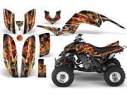 2001 2005 Yamaha Raptor 660 AMRRACING ATV Graphics Decal Kit Firestorm Black