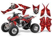 2004 2014 Honda TRX 450R AMRRACING ATV Graphics Decal Kit Bone Collector Red