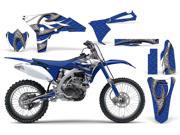 2010 2013 Yamaha YZ 250F AMRRACING MX Graphics Decal Kit Tribal Flames White Blue