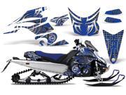 2008 2012 Yamaha Nytro AMRRACING Sled Graphics Decal Kit Deaden Blue