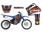 2000 2007 Yamaha TTR 125 AMRRACING MX Graphics Decal Kit Firestorm Blue