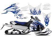 2008 2012 Yamaha Nytro AMRRACING Sled Graphics Decal Kit Diamond Flame Blue White