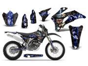 2007 2011 Yamaha WR 250F^^07 11 WR 450F AMRRACING MX Graphics Decal Kit Mad Hatter Blue Black