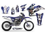 2007 2011 Yamaha WR 250F^^07 11 WR 450F AMRRACING MX Graphics Decal Kit Mad Hatter White Blue