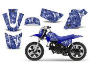 1990 2013 Yamaha PW 50 AMRRACING MX Graphics Decal Kit Butterfly White Blue