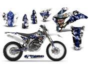 2007 2011 Yamaha WR 250F^^07 11 WR 450F AMRRACING MX Graphics Decal Kit Mad Hatter Blue White