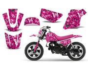 1990 2013 Yamaha PW 50 AMRRACING MX Graphics Decal Kit Butterfly White Pink