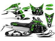 2008 2012 Yamaha Nytro AMRRACING Sled Graphics Decal Kit Reaper Green
